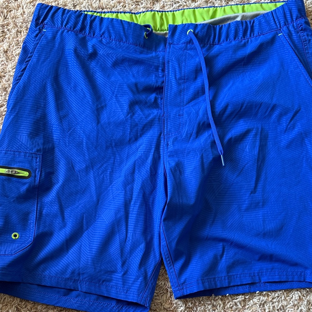 ZeroXposur Men's Electric Blue Board Swim Shorts